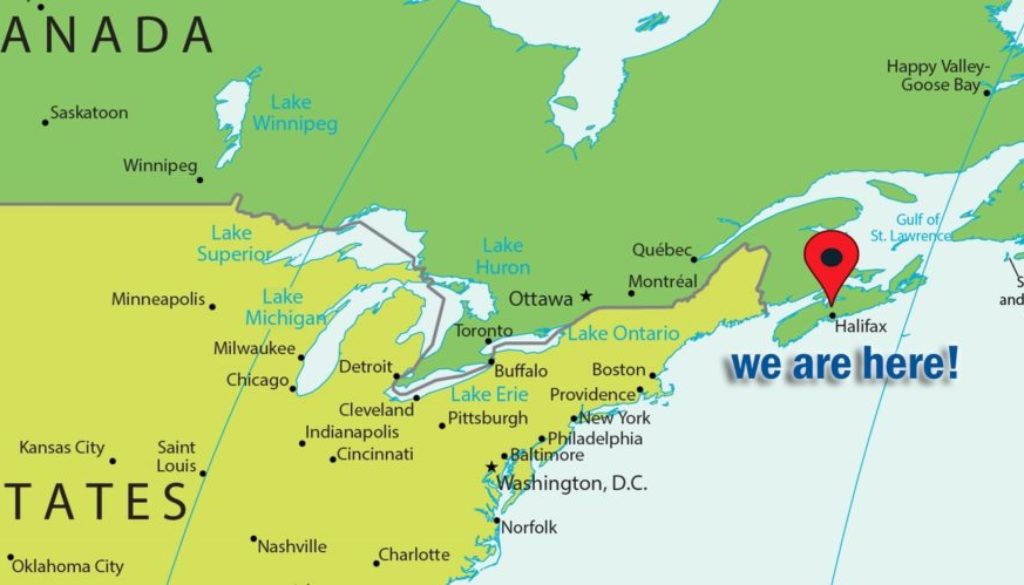 Halifax on world map1 1
