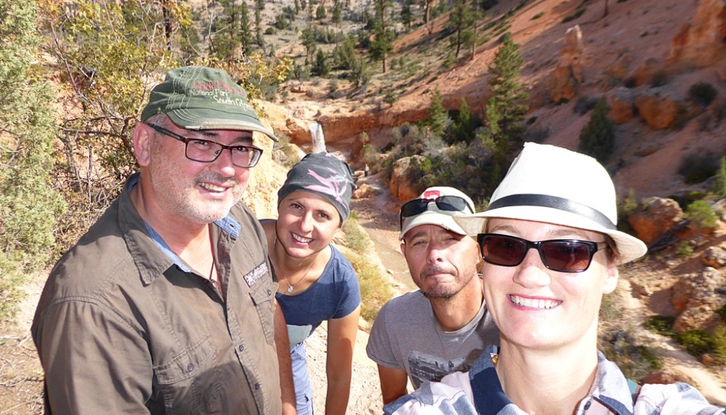 Hiking together in Bryce Canyon/ nasz brygada