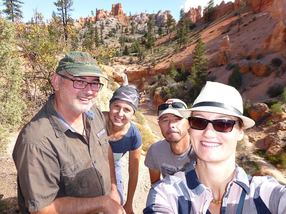 Hiking together in Bryce Canyon/ nasz brygada